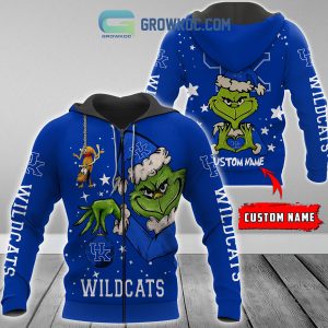 Kentucky Wildcats Grinch Christmas Personalized NCAA Hoodie Shirts