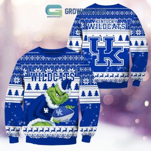 Kentucky Wildcats Grinch NCAA Christmas Ugly Sweater