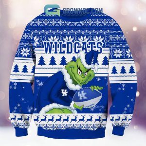 Kentucky Wildcats Grinch NCAA Christmas Ugly Sweater