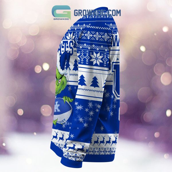 Kentucky Wildcats Grinch NCAA Christmas Ugly Sweater