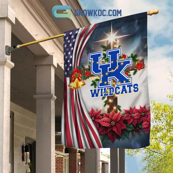 Kentucky Wildcats NCAA Jesus Christmas House Garden Flags