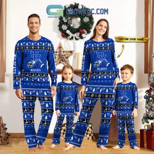 Kentucky Wildcats NCAA Team Christmas Personalized Long Sleeve Pajamas Set