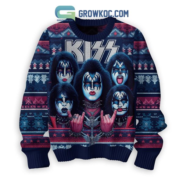 Kiss Band I Love You Christmas Ugly Sweater