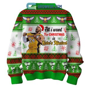 Kobe Bryant Mindset Is All I Want For Christmas Ugly Sweater