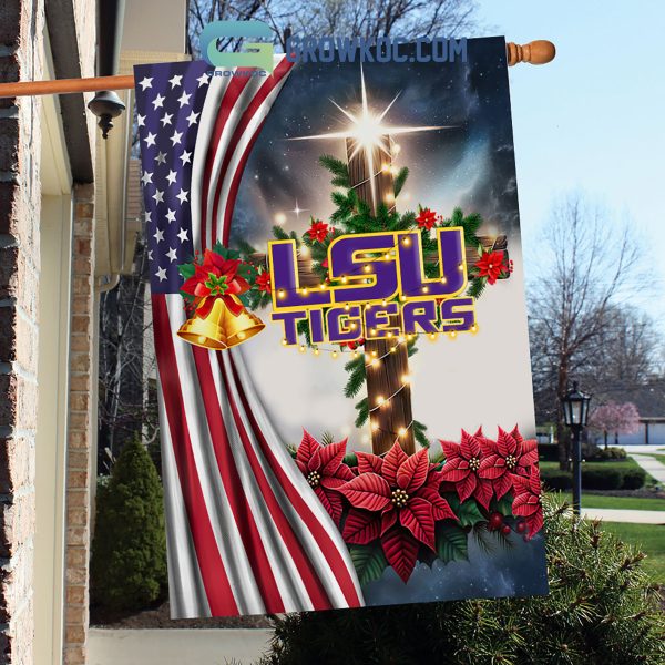 LSU Tigers NCAA Jesus Christmas House Garden Flags