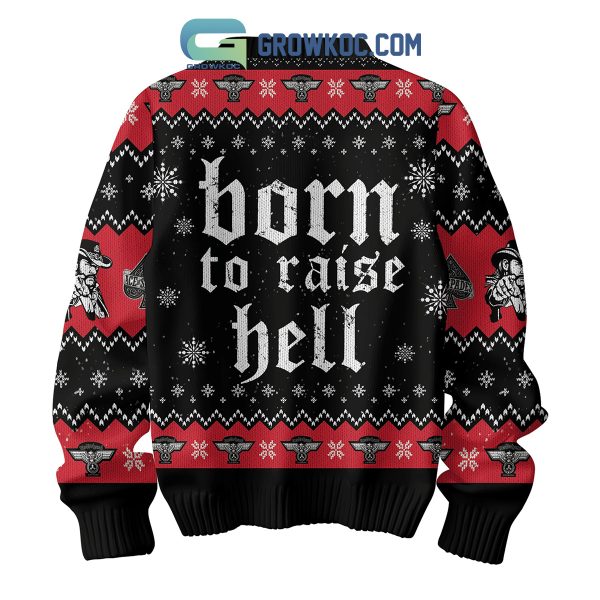 Lemmy Is God Born To Raise Hell Christmas Ugly Sweater