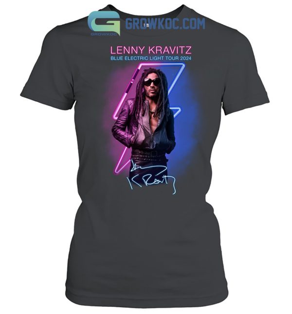 Lenny Kravitz Blue Electric Light Tour 2024 T-Shirt