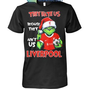 Liverpool Grinch Hate Us Christmas T-Shirt