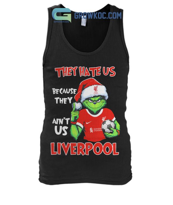 Liverpool Grinch Hate Us Christmas T-Shirt