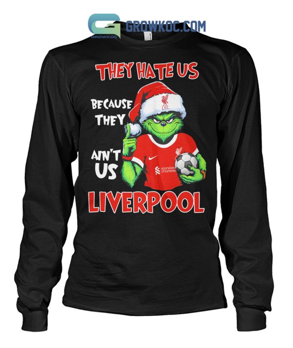 Liverpool Grinch Hate Us Christmas T-Shirt