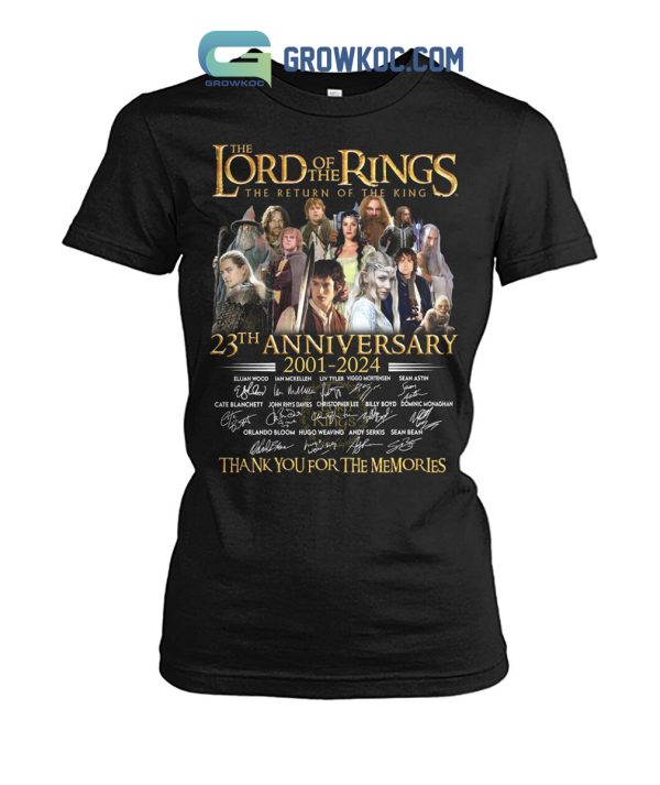 Lord Of The Rings 23 Years Of The Memories T-Shirt