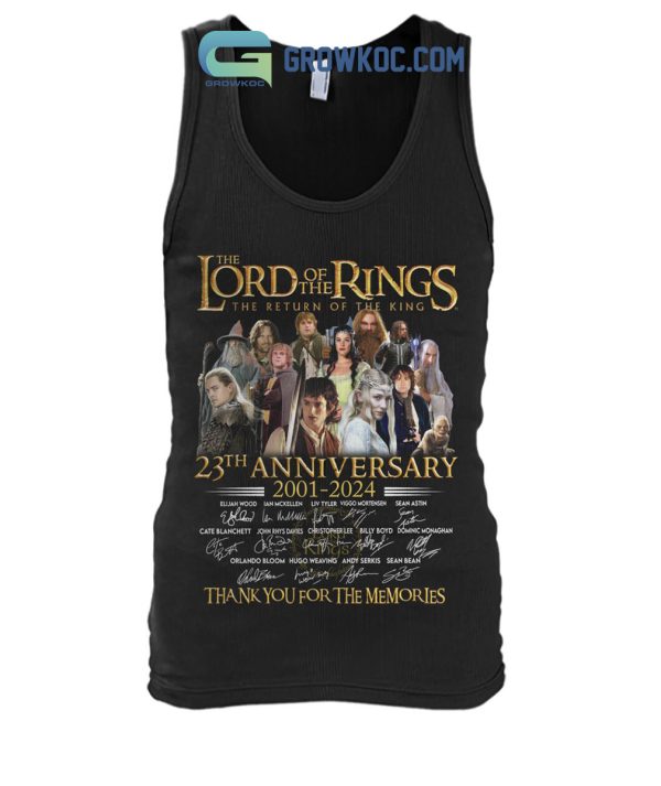 Lord Of The Rings 23 Years Of The Memories T-Shirt