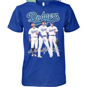 Los Angeles Dodgers Stars Mookie Betts Shohei Ohtani Freddie Freeman T-Shirt
