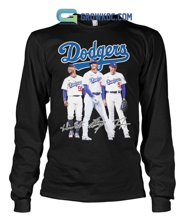 Los Angeles Dodgers Stars Mookie Betts Shohei Ohtani Freddie Freeman T-Shirt