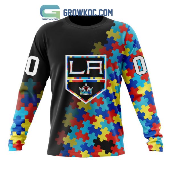 Los Angeles Kings Puzzle Design Autism Awareness Personalized Hoodie Shirts