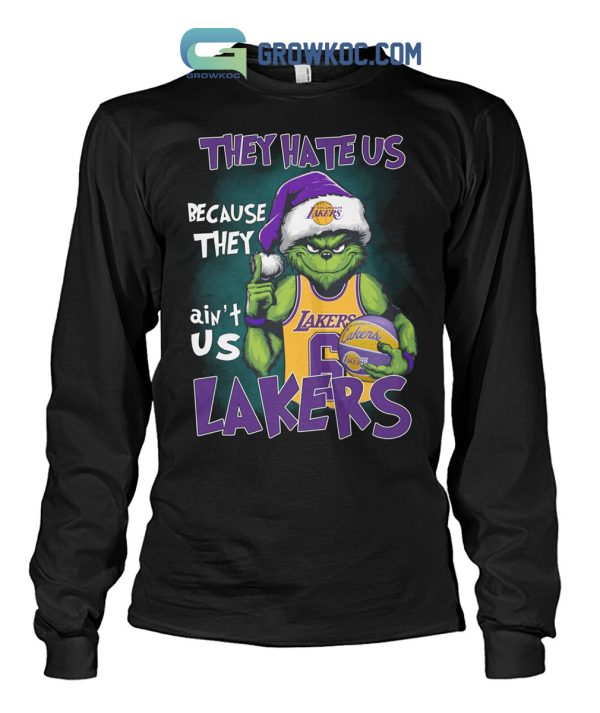 Los Angeles Lakers Grinch Hate Us Christmas T-Shirt