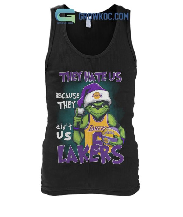 Los Angeles Lakers Grinch Hate Us Christmas T-Shirt