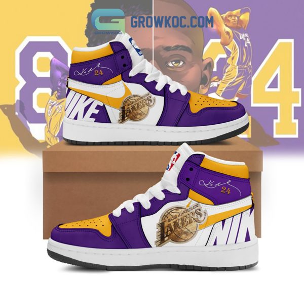 Los Angeles Lakers NBA Best Choice Custom Name Shoes