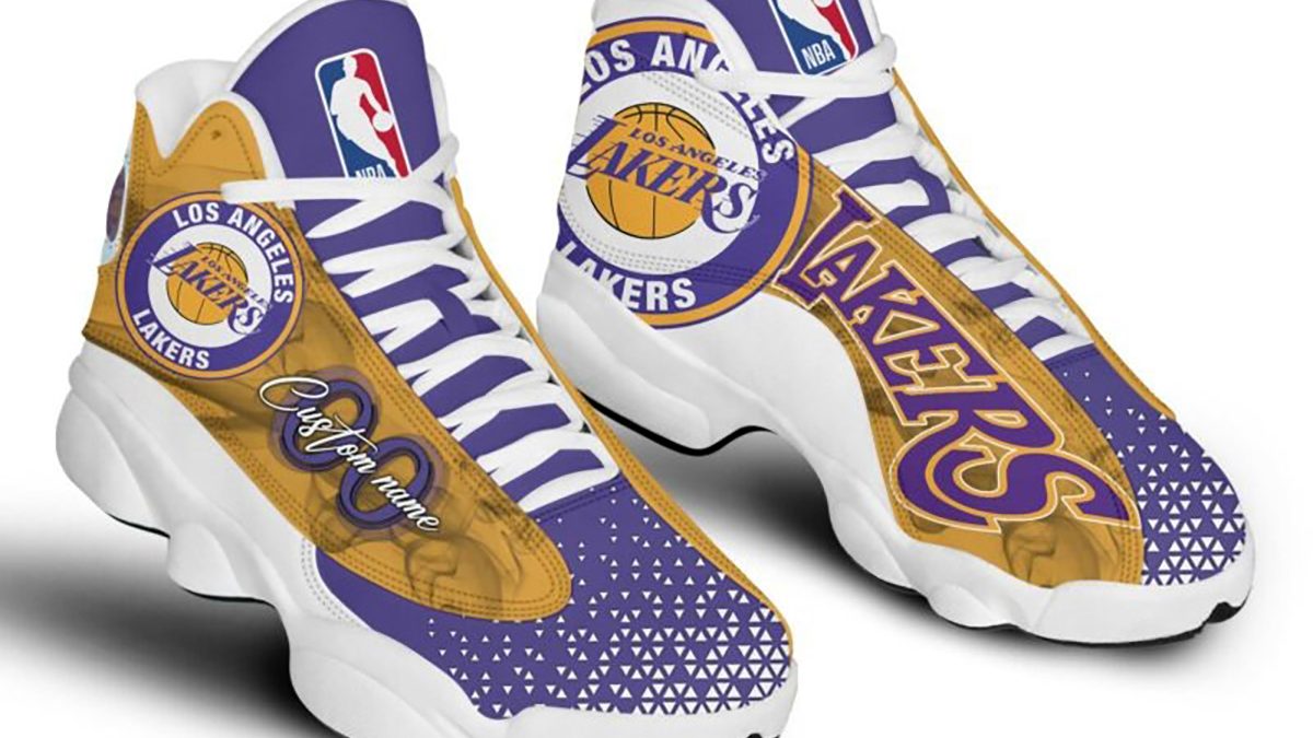 Lakers on sale custom shoes