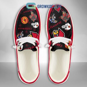 Louisville Cardinals Supporters Gift Merry Christmas Custom Name Hey Dude Shoes