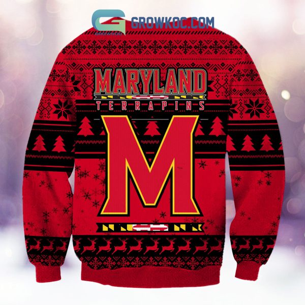 Maryland Terrapins Grinch NCAA Christmas Ugly Sweater