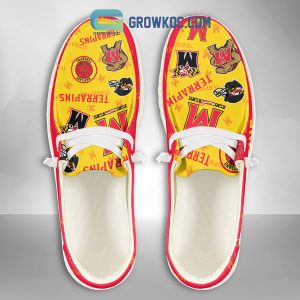 Maryland Terrapins Supporters Gift Merry Christmas Custom Name Hey Dude Shoes