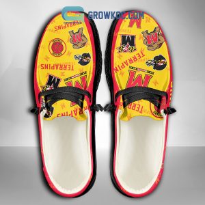Maryland Terrapins Supporters Gift Merry Christmas Custom Name Hey Dude Shoes