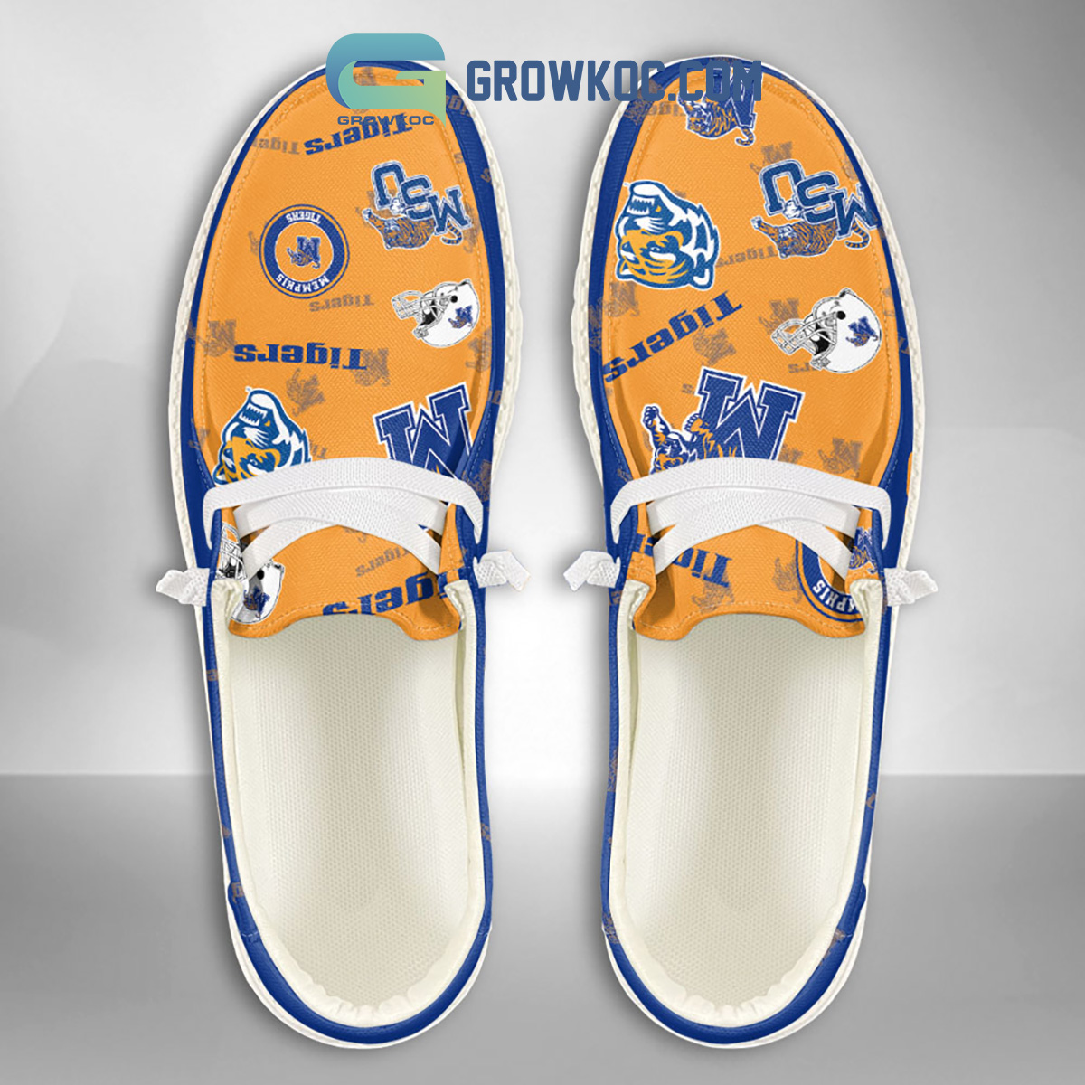 Memphis Tigers Supporters Gift Merry Christmas Custom Name Hey Dude Shoes