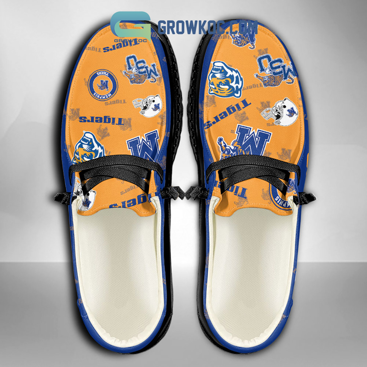 Memphis Tigers Supporters Gift Merry Christmas Custom Name Hey Dude Shoes