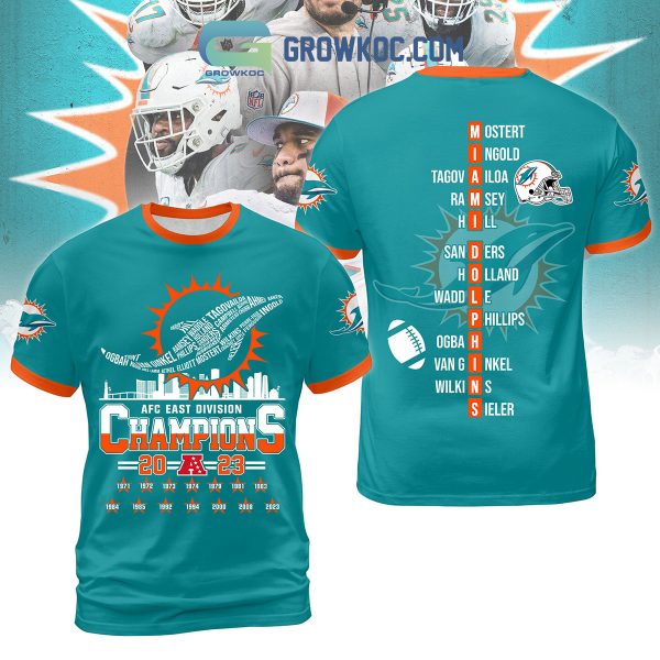 Miami Dolphins AFC Champions 2023 Hoodie T Shirt