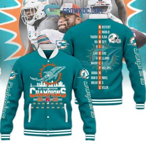 Miami Dolphins AFC East Division Champions 2023 Baseball Jacket