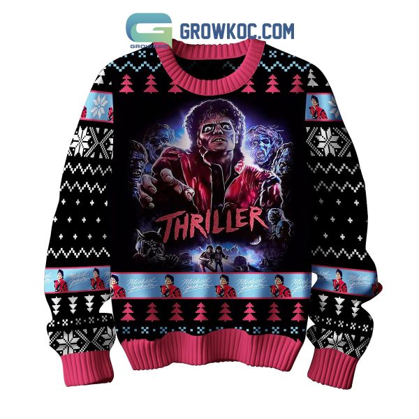 Michael Jackson King Of Pop Thriller Christmas Season’s Greetings Ugly Sweater