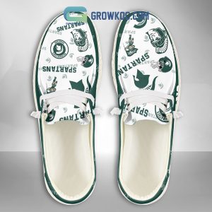 Michigan State Spartans Supporters Gift Merry Christmas Custom Name Hey Dude Shoes