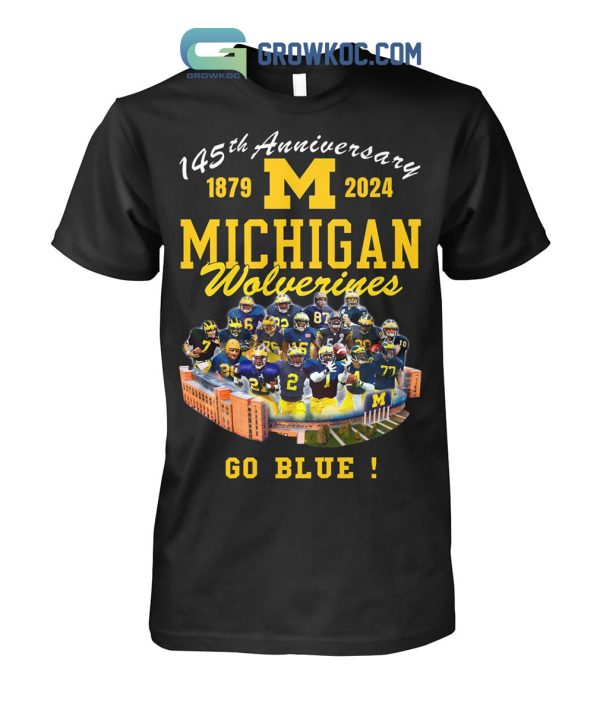 Michigan Wolverines 145th Anniversary Go Blue T-Shirt