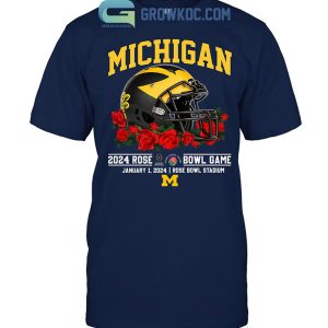 Michigan Wolverines 2024 Rose Bowl Game Go Michigan T-Shirt