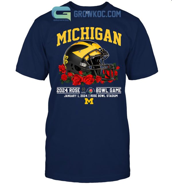 Michigan Wolverines 2024 Rose Bowl Game Go Michigan T-Shirt