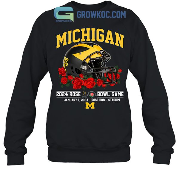Michigan Wolverines 2024 Rose Bowl Game Go Michigan T-Shirt