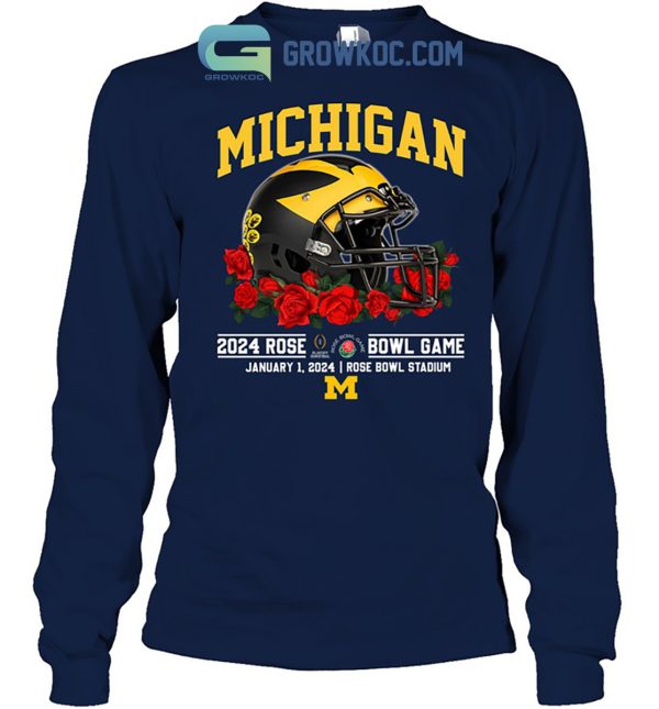 Michigan Wolverines 2024 Rose Bowl Game Go Michigan T-Shirt