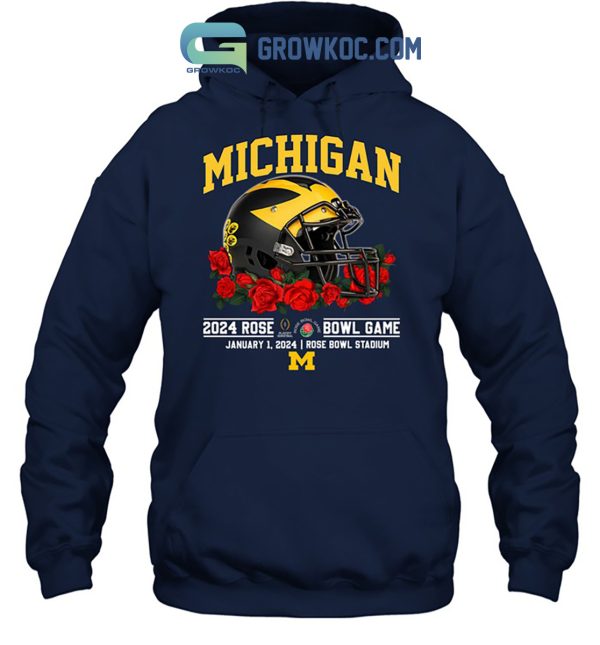 Michigan Wolverines 2024 Rose Bowl Game Go Michigan T-Shirt