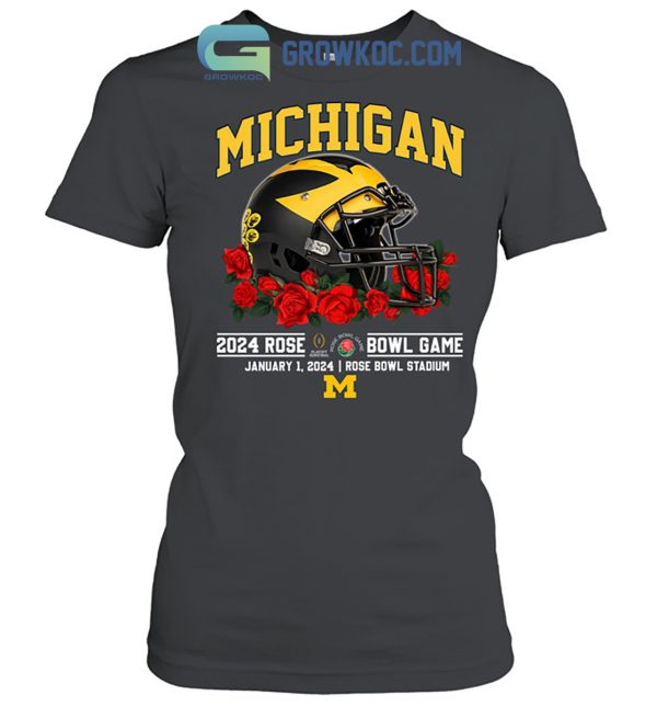 Michigan Wolverines 2024 Rose Bowl Game Go Michigan T-Shirt