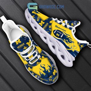 Michigan Wolverines Fan Personalized Max Soul Sneaker