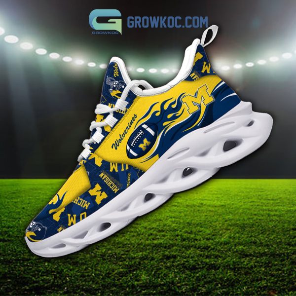 Michigan Wolverines Fan Personalized Max Soul Sneaker