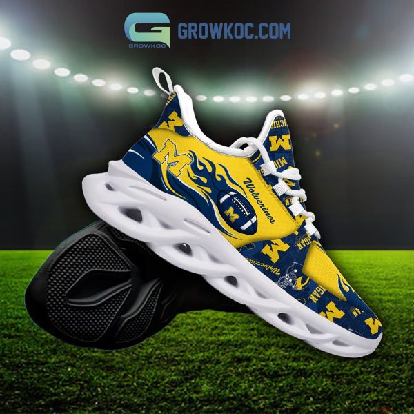 Michigan Wolverines Fan Personalized Max Soul Sneaker