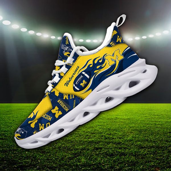 Michigan Wolverines Fan Personalized Max Soul Sneaker