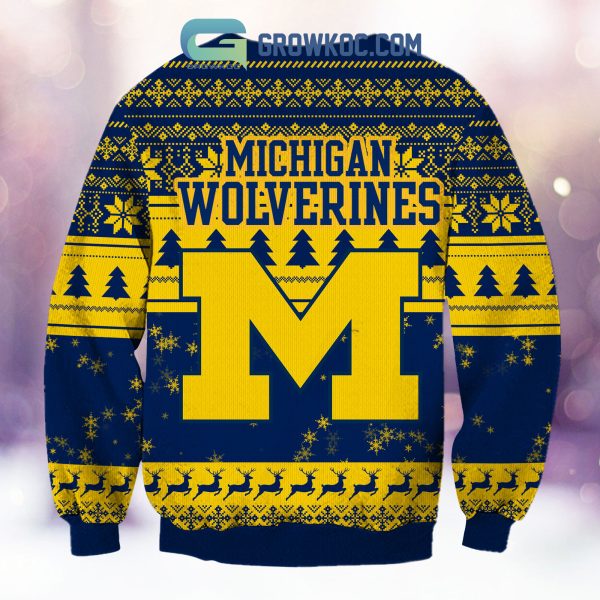 Michigan Wolverines Grinch NCAA Christmas Ugly Sweater