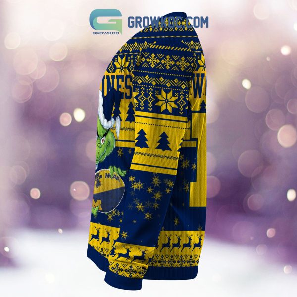 Michigan Wolverines Grinch NCAA Christmas Ugly Sweater