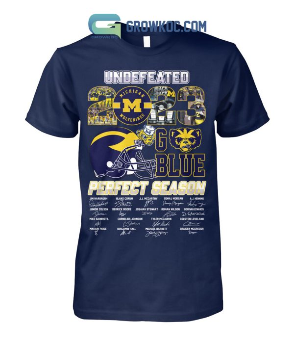 Michigan Wolverines Undefeated 2023 Perfect Season Go Blue T Shirts