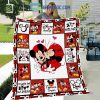 Mickey Minnie Love Walt Disney Valentine Fleece Blanket Quilt