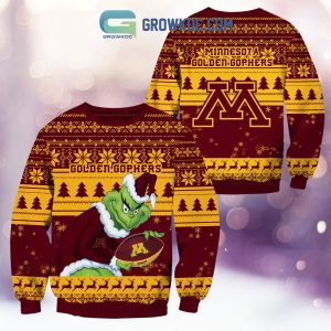 Minnesota Golden Gophers Grinch NCAA Christmas Ugly Sweater