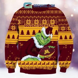 Minnesota Golden Gophers Grinch NCAA Christmas Ugly Sweater